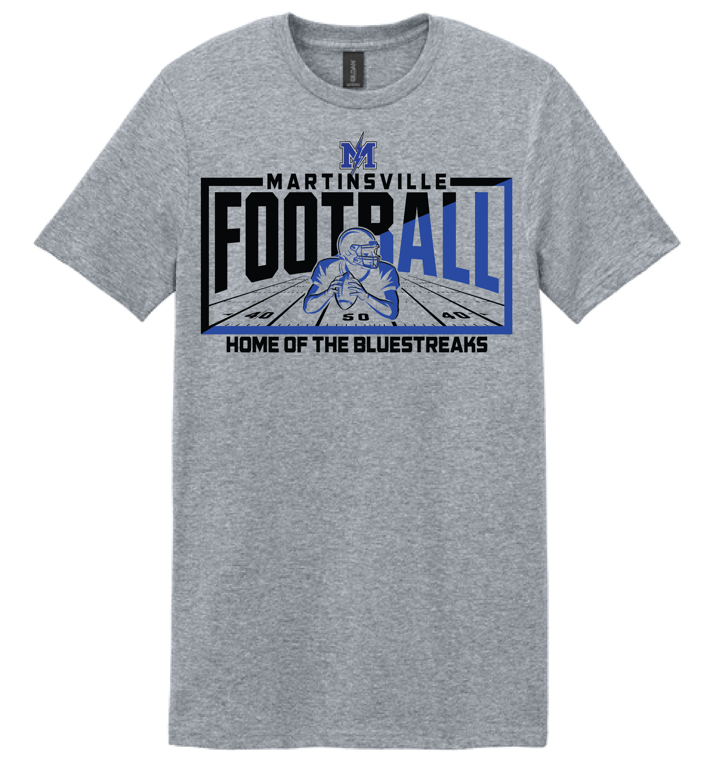 2026 Martinsville JFL-Grey Home of the Bluestreaks Football Design