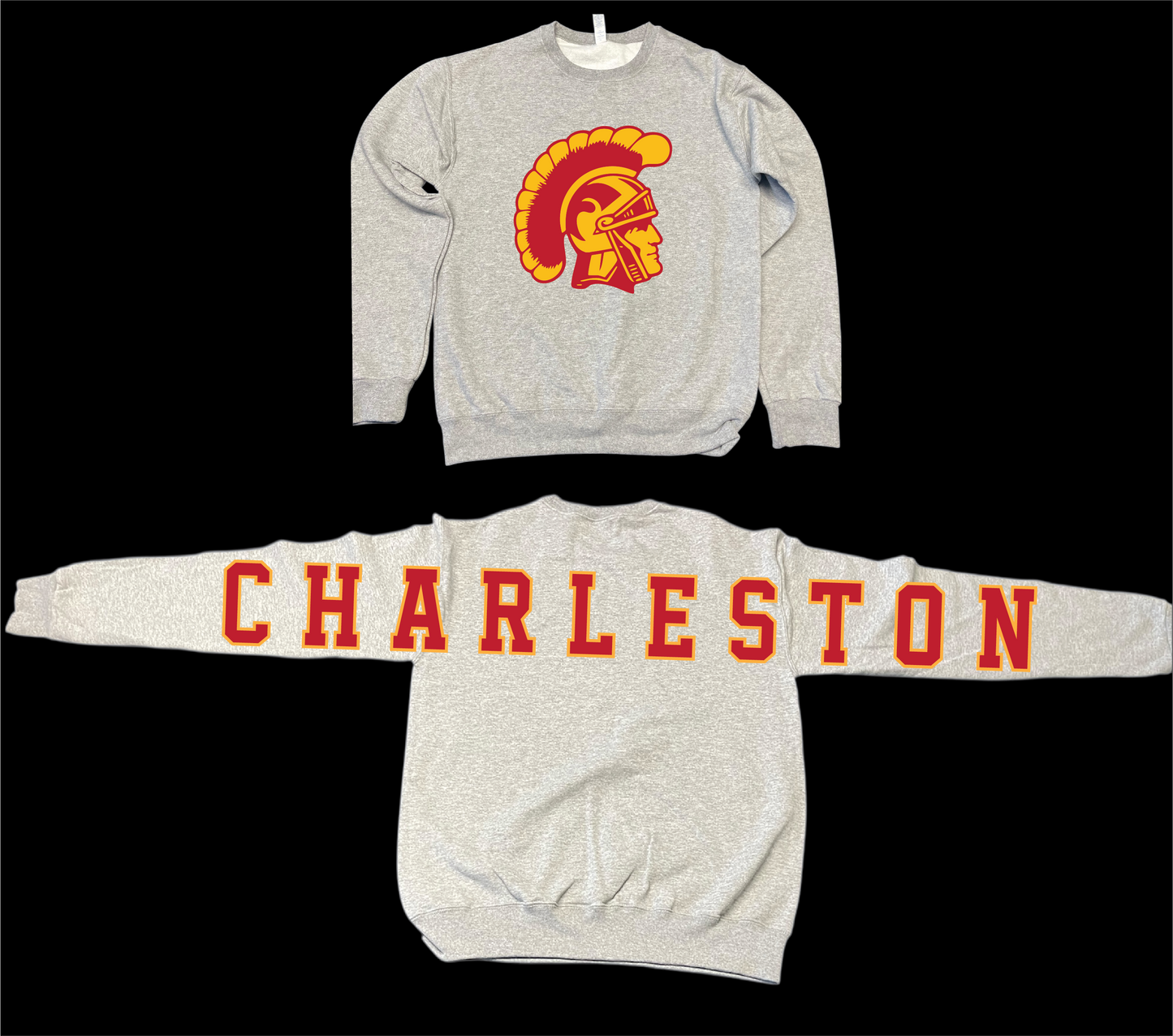 SCHOOL MASCOT LARGE PRINT CREWS-ALL PRINT WILL BE DISTRESSED. DUE TO HIGH DEMAND PLEASE ALLOW 10 BUSINESS DAYS FOR PRODUCTION BEFORE SHIPPED VIA UPS. PLEASE LEAVE YOUR CONTACT INFORMATION DURING CHECKOUT.