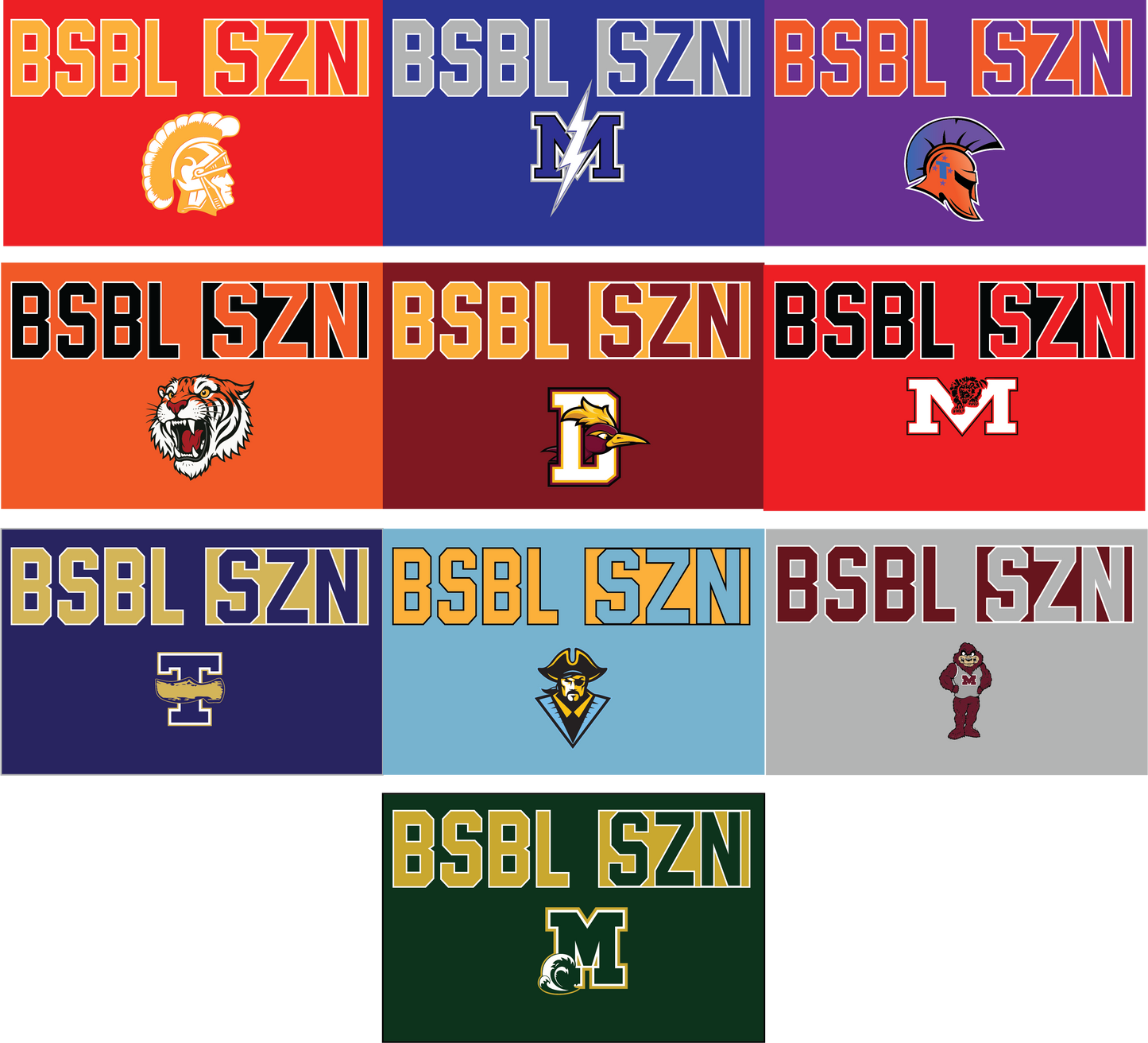 MASCOT SOFTBALL/BASEBALL SZN APPAREL