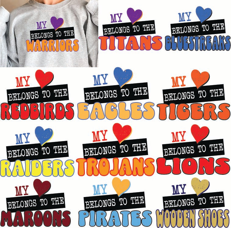 My Heart Belongs to-Crewneck Sweatshirt