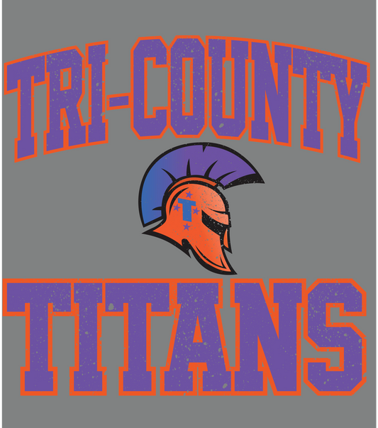 TRI-COUNTY TITANS DISTRESSED DESIGN