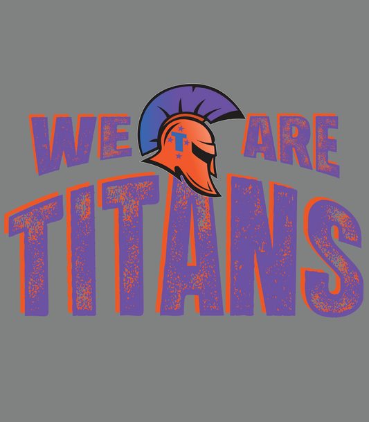 TITANS PURPLE AND ORANGE DISTRESSED