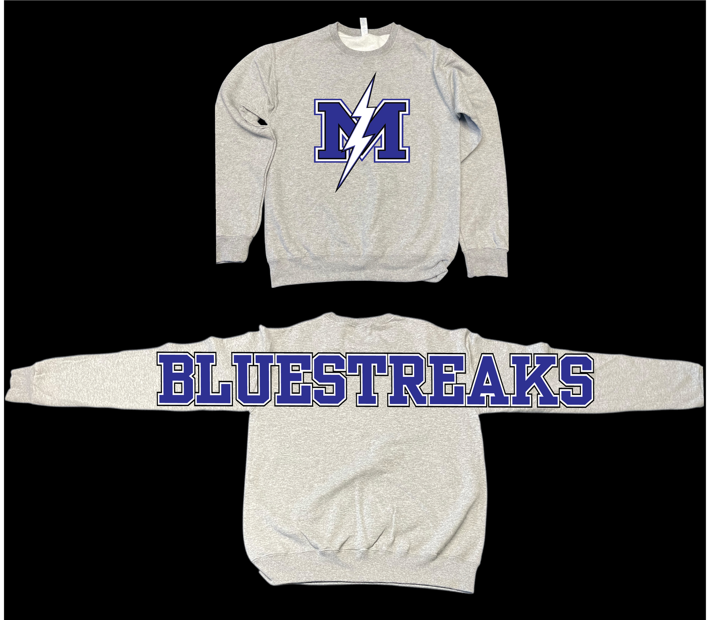 SCHOOL MASCOT LARGE PRINT CREWS-ALL PRINT WILL BE DISTRESSED. DUE TO HIGH DEMAND PLEASE ALLOW 10 BUSINESS DAYS FOR PRODUCTION BEFORE SHIPPED VIA UPS. PLEASE LEAVE YOUR CONTACT INFORMATION DURING CHECKOUT.