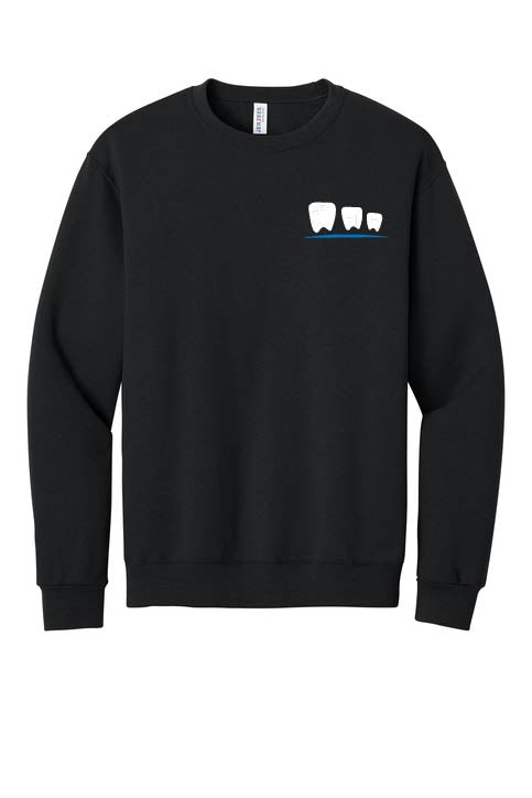 Casey Family Dental-Embroidered Crewneck Sweatshirt (please add name how you would like it embroidered in the box below)