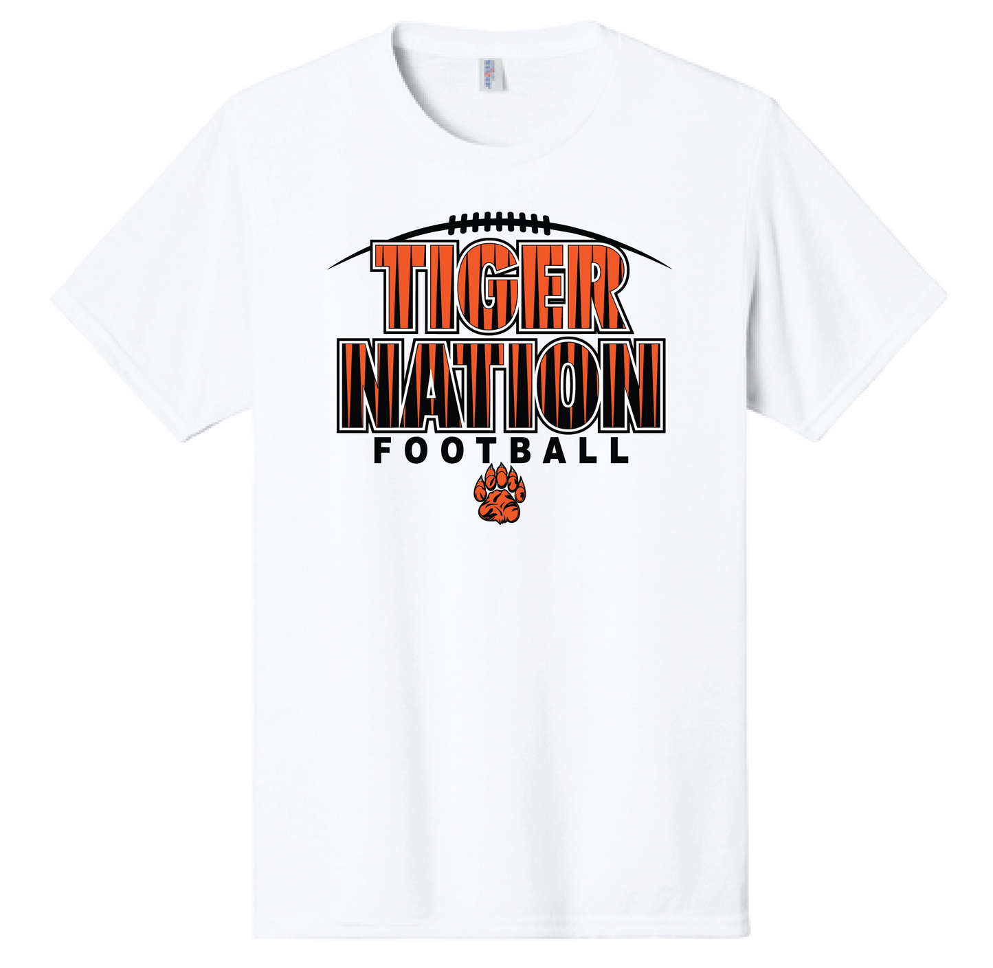 2026 Paris Tigers JFL Football-White Tee