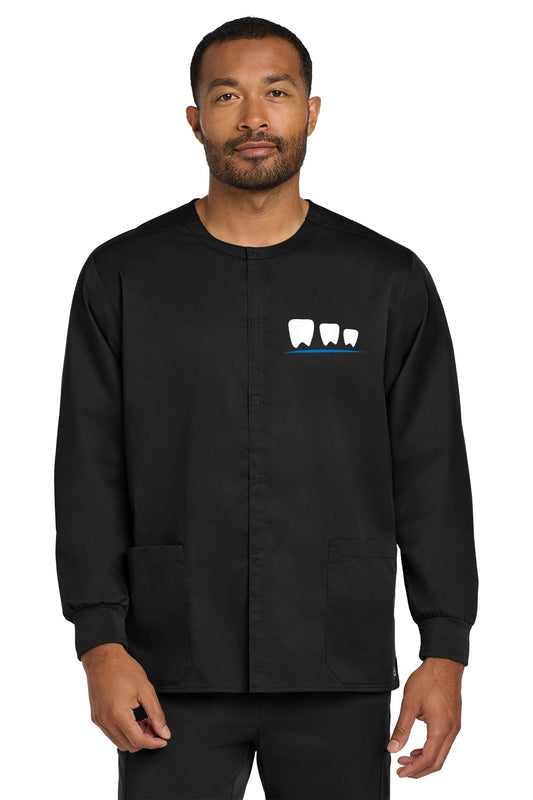 Casey Family Dental-Embroidered Wink® Unisex WorkFlex Snap-Front Scrub Jacket (please add name how you would like it embroidered in the box below) (Copy) (Copy) (Copy)